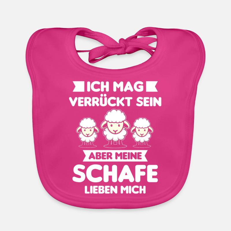 Schäfer Schaf Schafe Hirte Lustiges Geschenk Baby Bio-Lätzchen