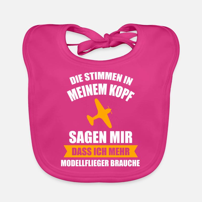 Modellflug Modellbau Modellbauer Geschenk Baby Bio-Lätzchen