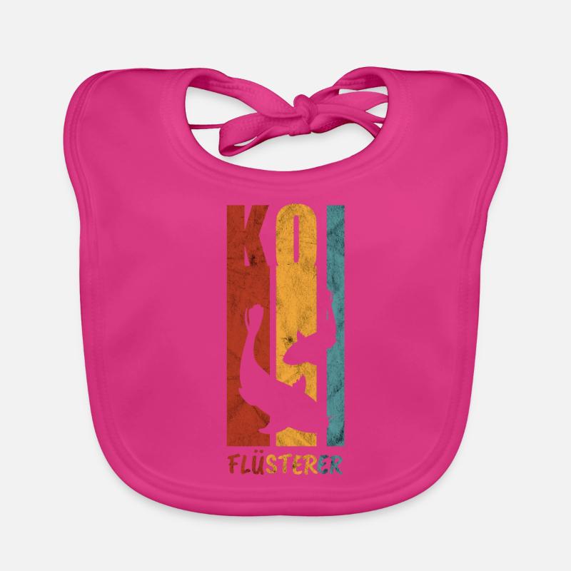 Koi Fisch Karpfen Geschenk Baby Bio-Lätzchen