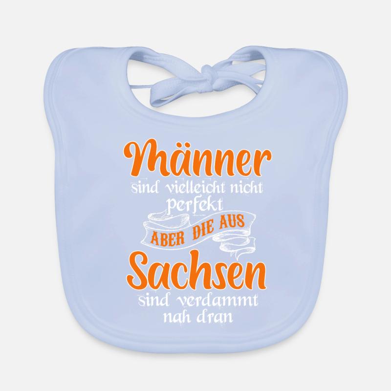 Sachsen Dresden Ostalgie Geschenk Baby Bio-Lätzchen