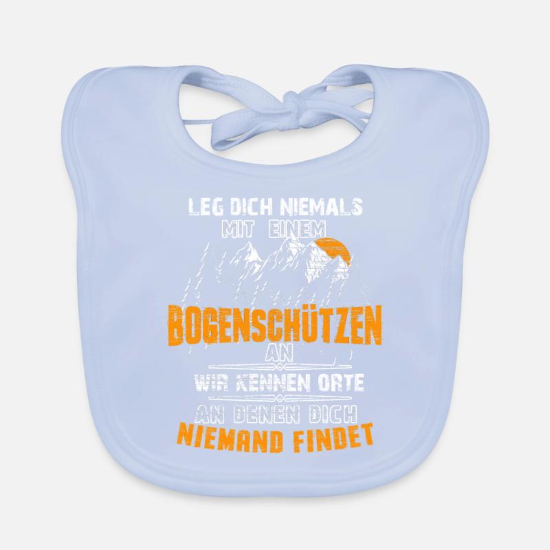 Bogenschießen Bogenschiessen Langbogen Geschenk Baby Bio-Lätzchen