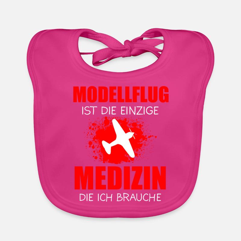 Modellflug Modellflieger Spruch Geschenk Baby Bio-Lätzchen