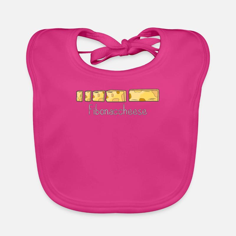 Fibonacci Cheese - Baby Bio-Lätzchen - Fuchsia