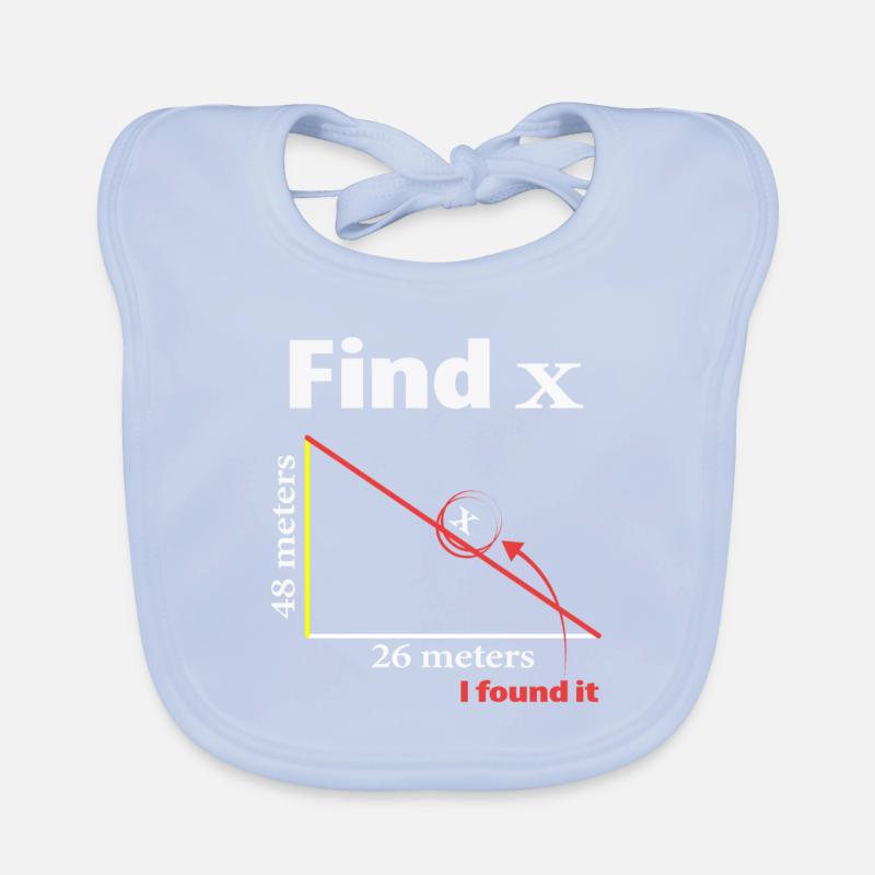 Pythagoras Triangle Mathematiker oder Mathe-Lehrer Baby Bio-Lätzchen