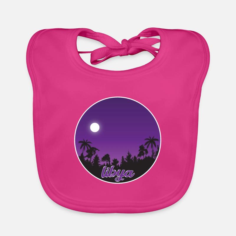 Libye Paradis violet Bavoir bio Bébé