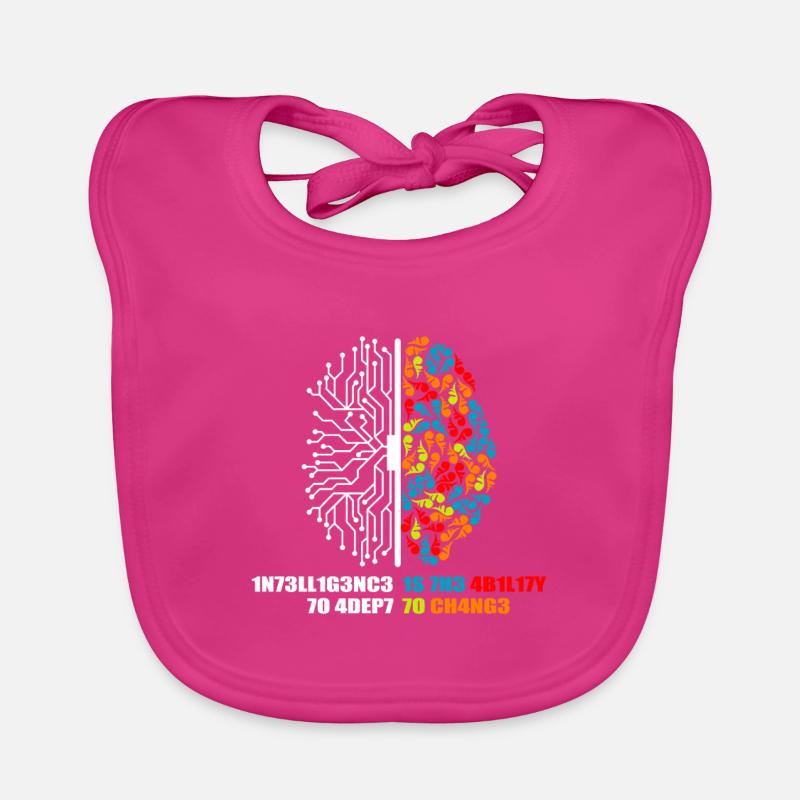 Intelligence is the ability to adept to changes Kl Organic Baby Bibs
