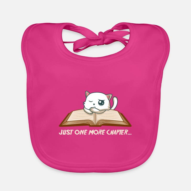 Encore un nerd de chapitre et un cadeau livresque - Bavoir bio Bébé - fuchsia