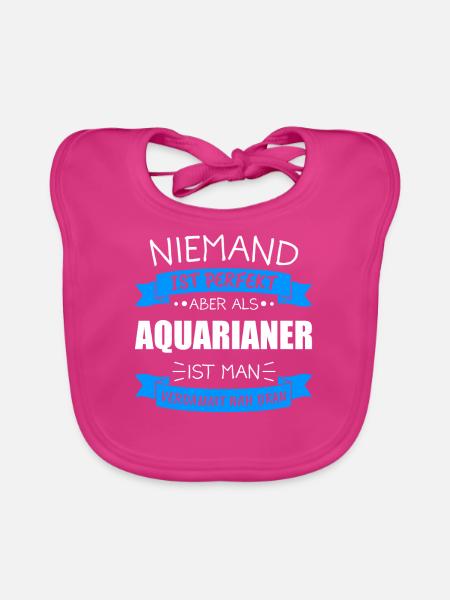 Aquariuaner Aquarium Aquaristik Geschenk - Baby Bio-Lätzchen - Fuchsia