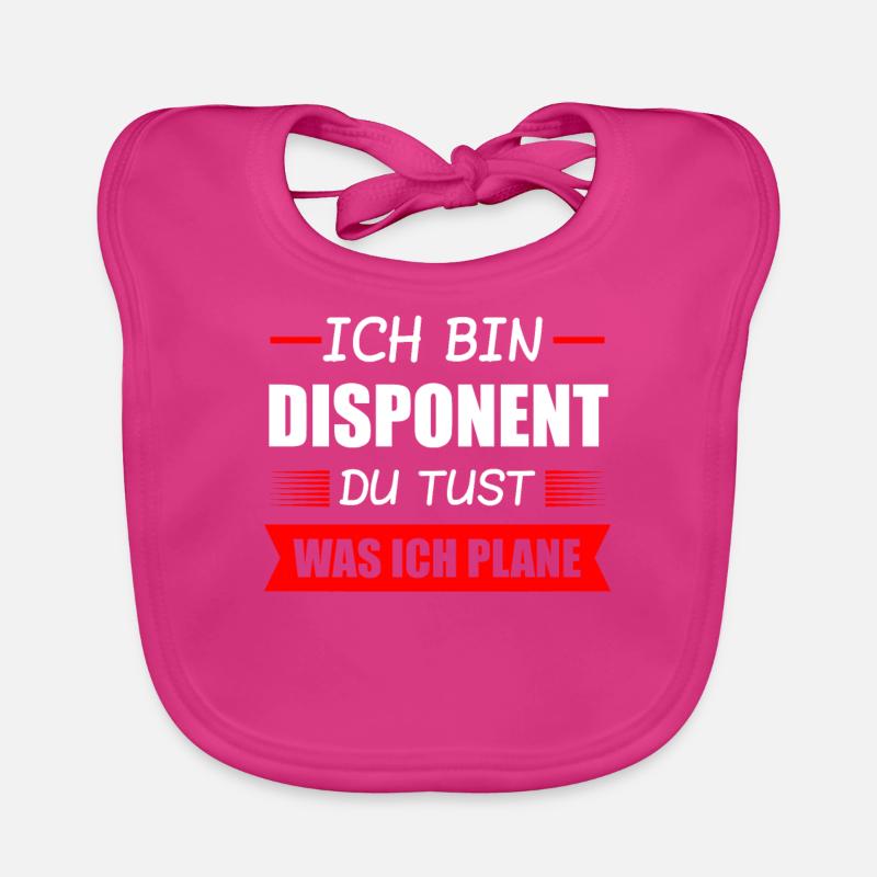 Disponent Beruf Disponenten Geschenk Baby Bio-Lätzchen