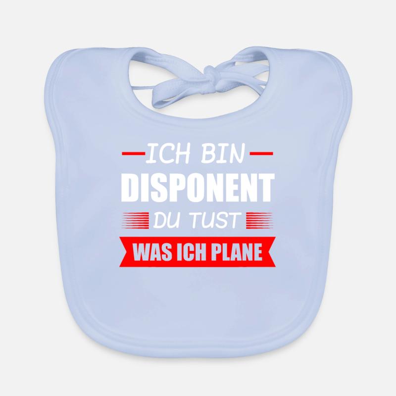 Disponent Beruf Disponenten Geschenk Baby Bio-Lätzchen