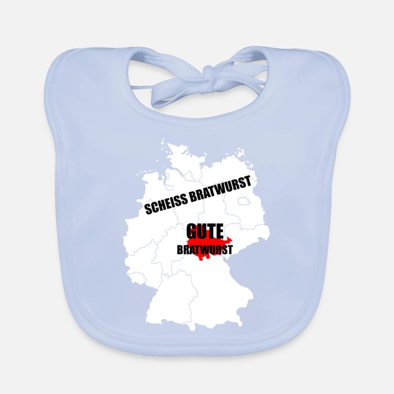 Thüringer Thüringen Bratwurst Geschenk Baby Bio-Lätzchen