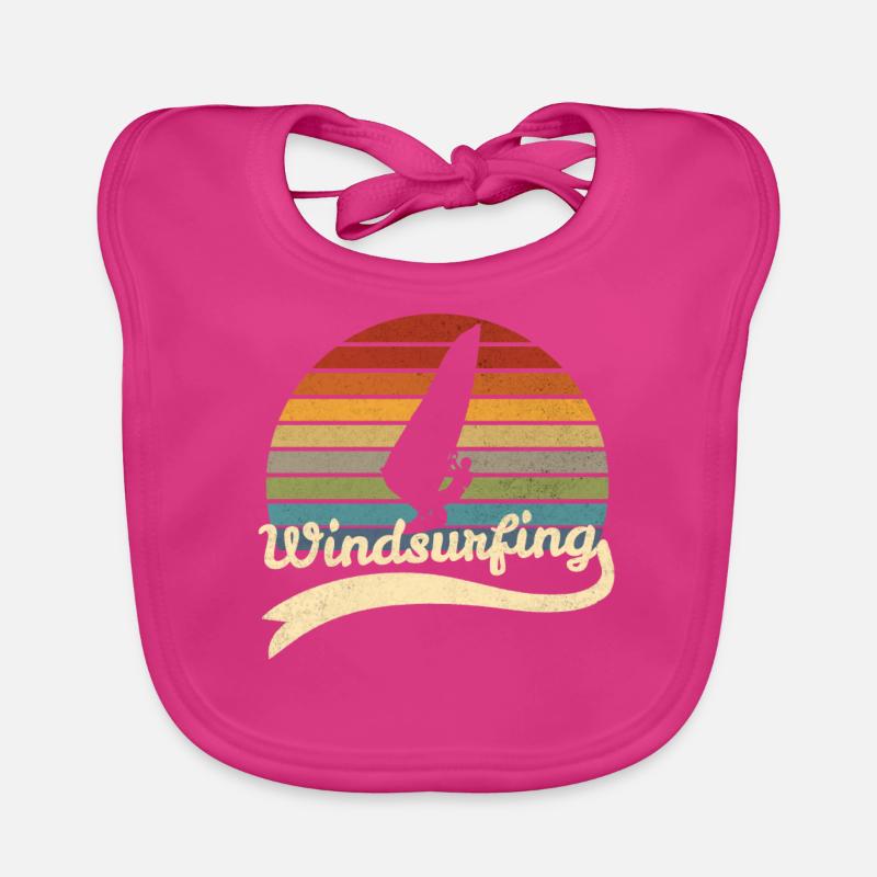 Windsurf Windsurfing Windsurfer gift Organic Baby Bibs