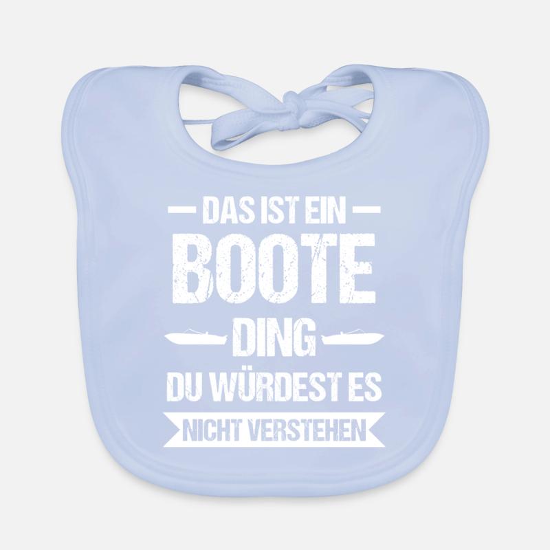 Boot Motorboot Boote Yacht Geschenk Baby Bio-Lätzchen