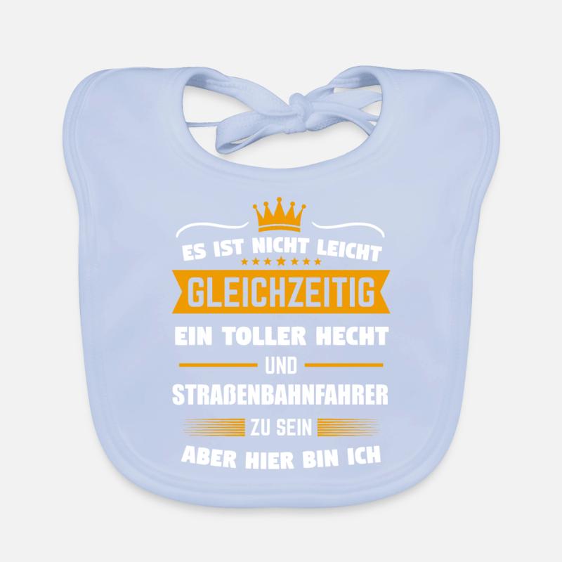 Straßenbahnfahrer Straßenbahn Bahn Geschenk Baby Bio-Lätzchen
