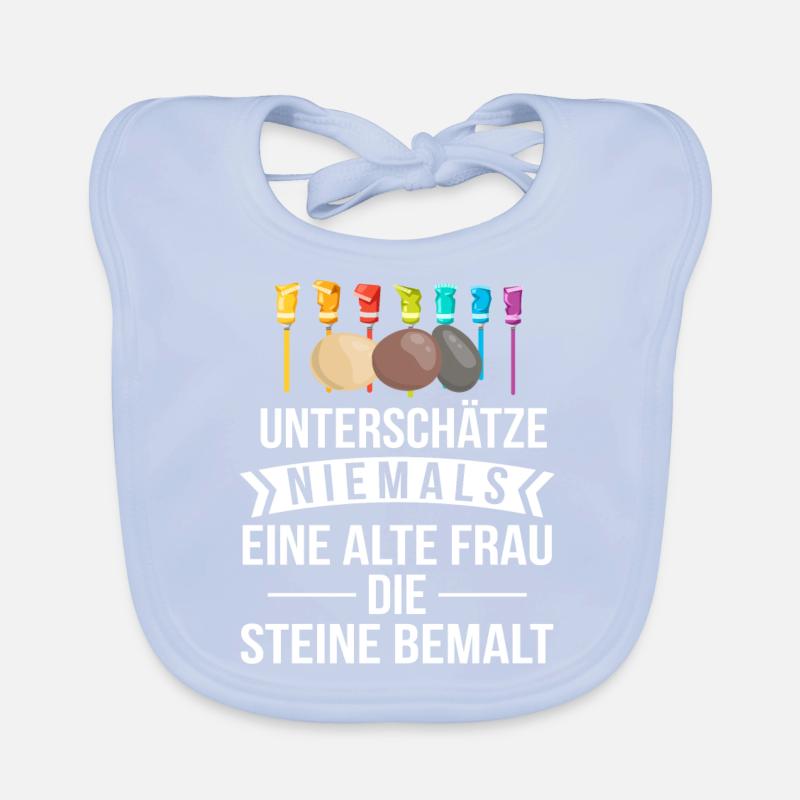 Steine Bemalen Stein Geschenk Baby Bio-Lätzchen