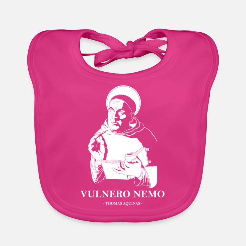 Citation de Vulnero Nemo catholique Saint Thomas d'Aquin Bavoir bio Bébé