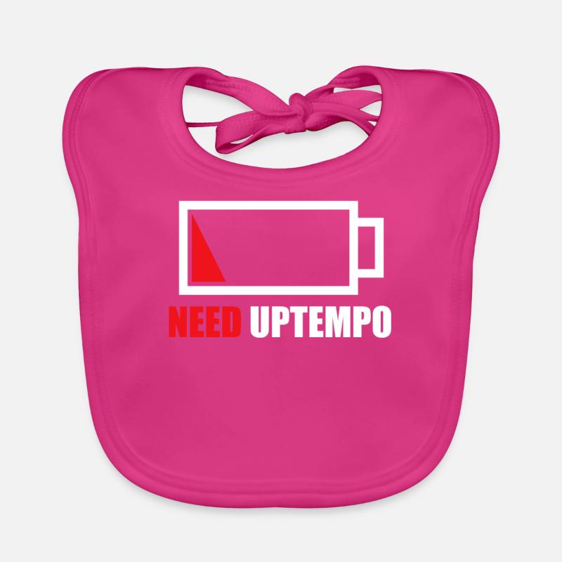 Uptempo Techno 200 BPM Geschenk Baby Bio-Lätzchen