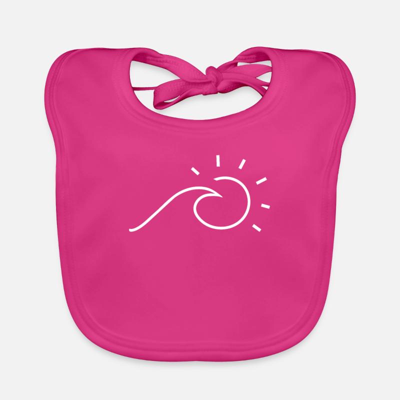 Rayons de soleil ondulés Bavoir bio Bébé