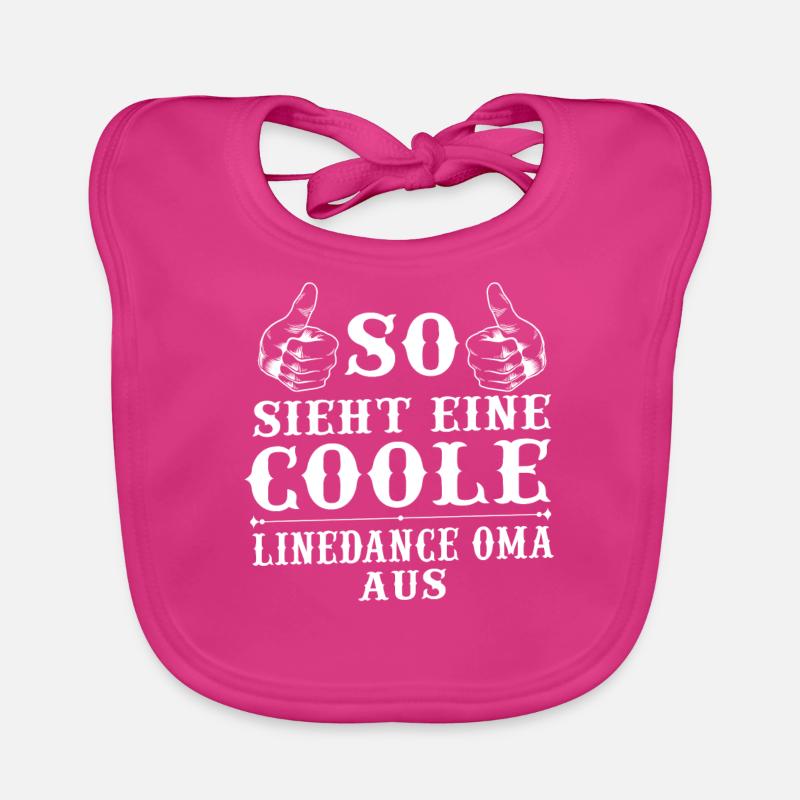 Linedance Oma Linedancerin Linedancer Geschenk Baby Bio-Lätzchen
