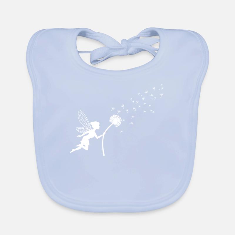 Conception de papillon Conception de pissenlit avec énonciation Bavoir bio Bébé