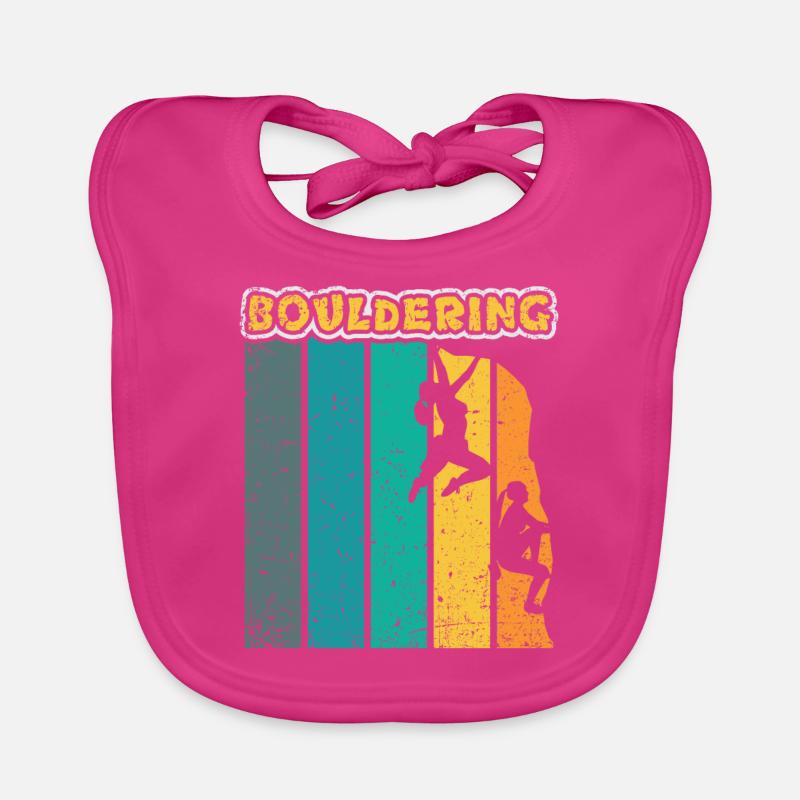 Bouldering Climber Boulderer Gift Bavoir bio Bébé