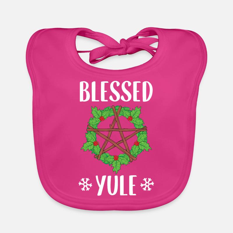 Conception du solstice d'hiver païen béni de Yule Bavoir bio Bébé