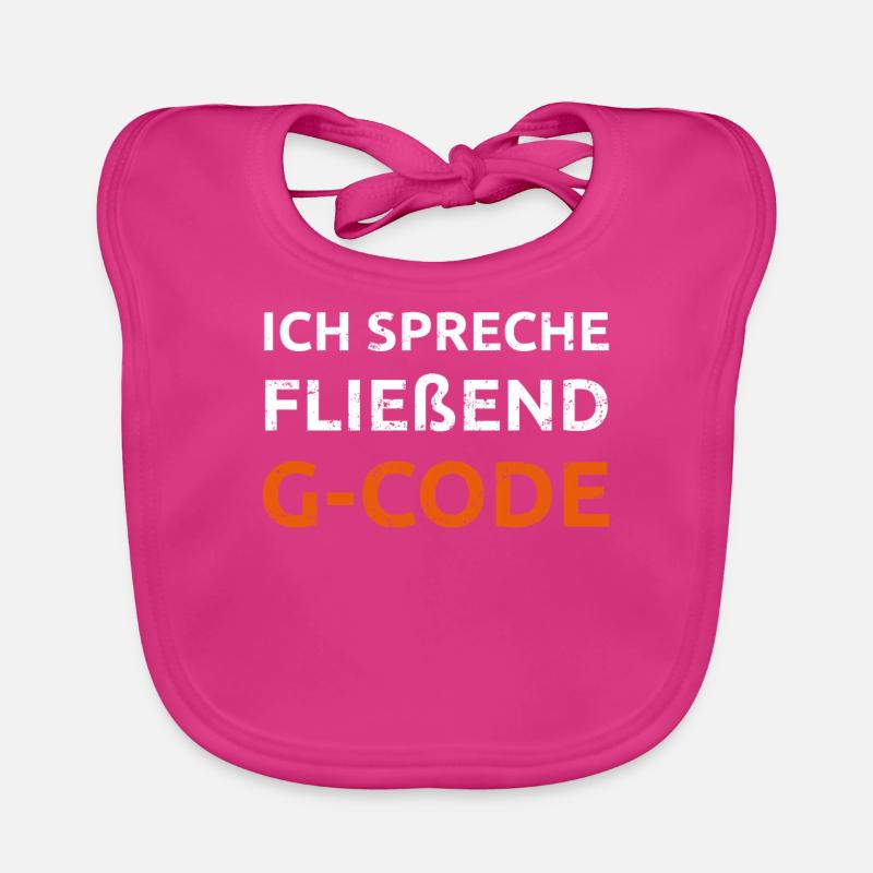 Ich spreche G Code CAM Programmierer Geschenk Baby Bio-Lätzchen