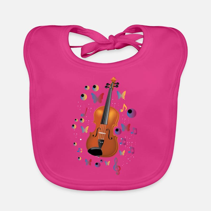 Violin gift idea Organic Baby Bibs