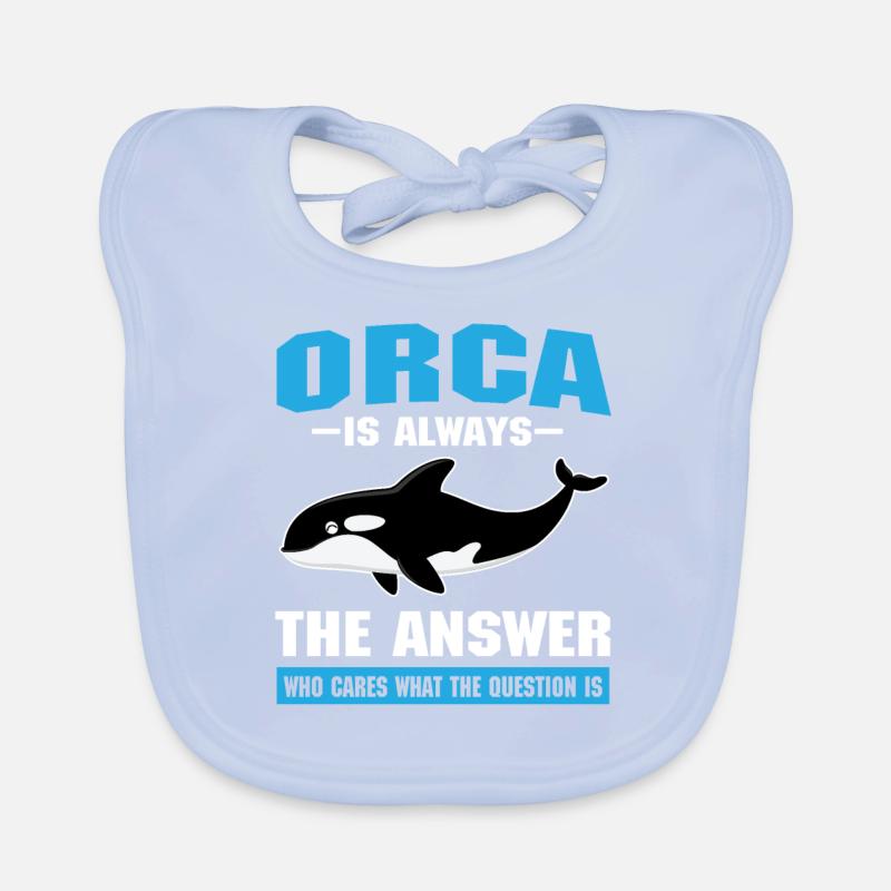 Drôle de conception de baleine à épée Bavoir bio Bébé