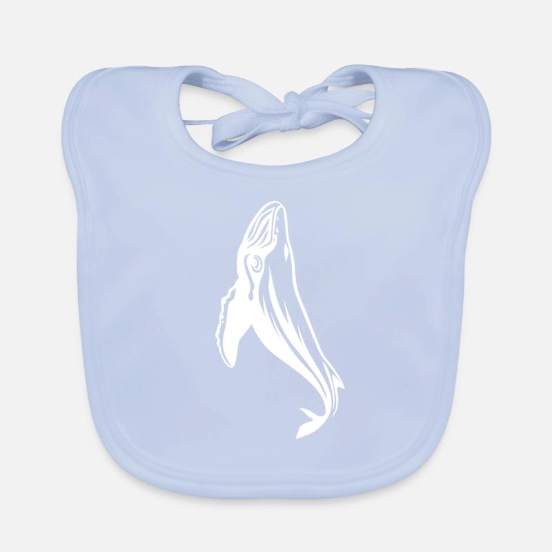 Baleine à bosse Bavoir bio Bébé