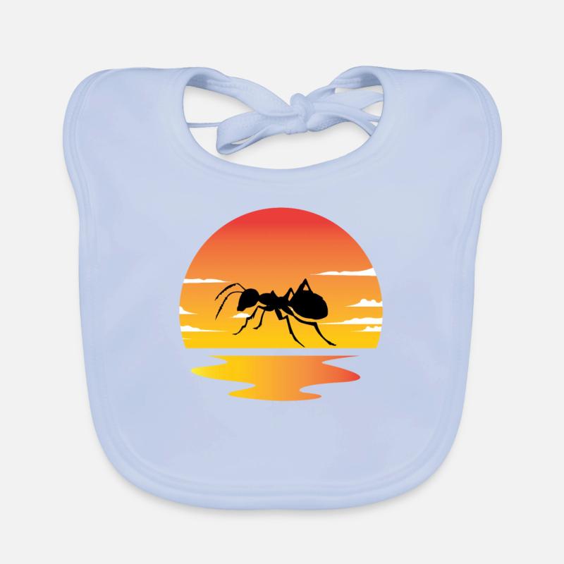 Coucher de soleil aménes Bavoir bio Bébé