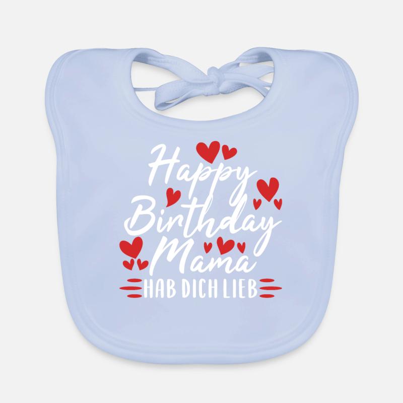 Mama Geburtstag Mutter Geschenk Baby Bio-Lätzchen