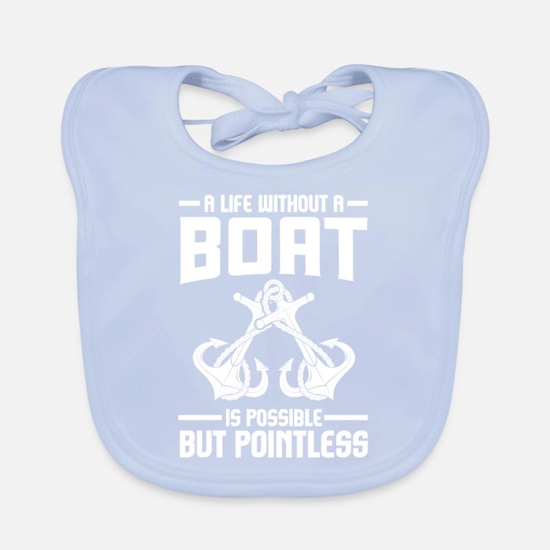 Boot boote Kapitän Schiff Geschenk Baby Bio-Lätzchen