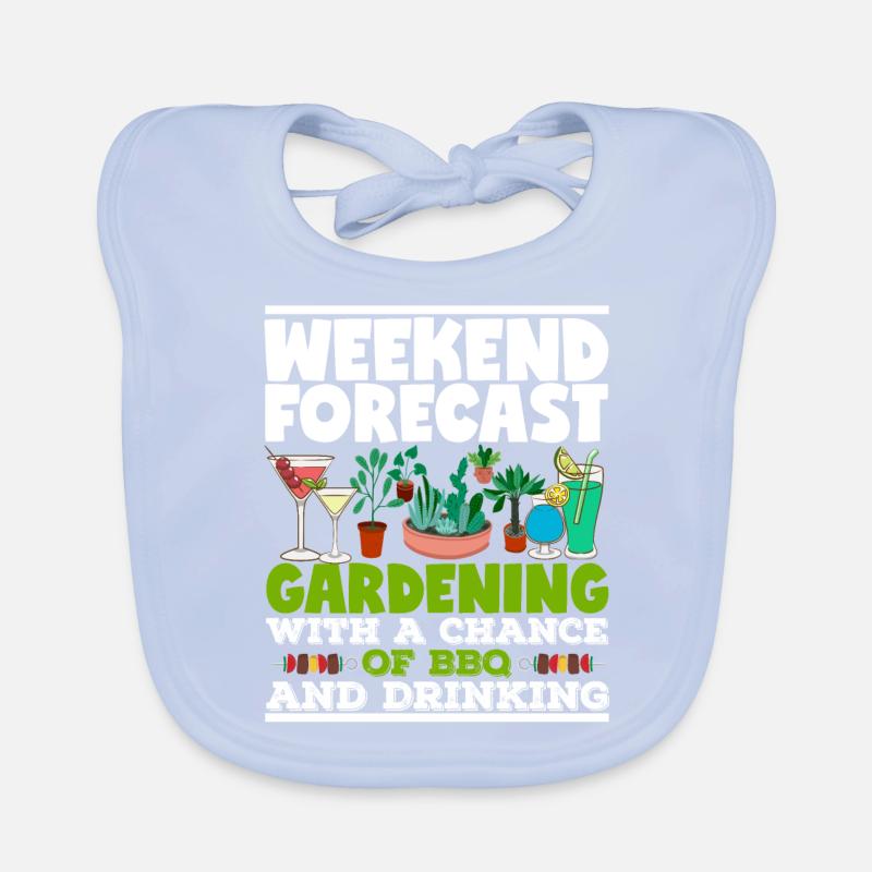 Weekend Forecast Gardening BBQ Gardener Organic Baby Bibs