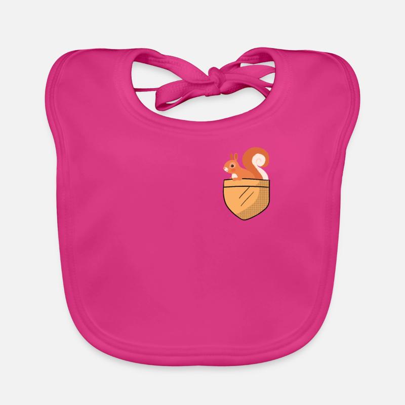 Squirrel breast bag Organic Baby Bibs