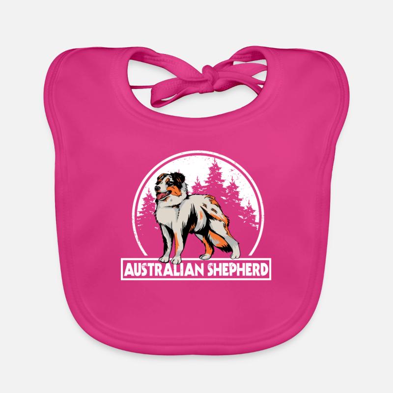 Australian Shepherd Bavoir bio Bébé