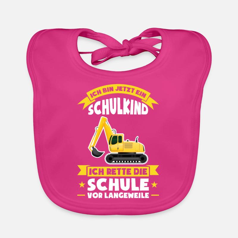 Schulkind Schulanfänger Schulanfang Geschenk Baby Bio-Lätzchen