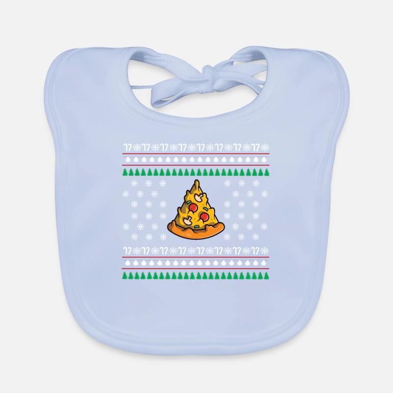 Pizza Weihnachtsgeschenk Baby Bio-Lätzchen