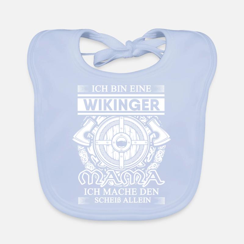 Wikinger Mama Odin Valhalla Geschenk Baby Bio-Lätzchen