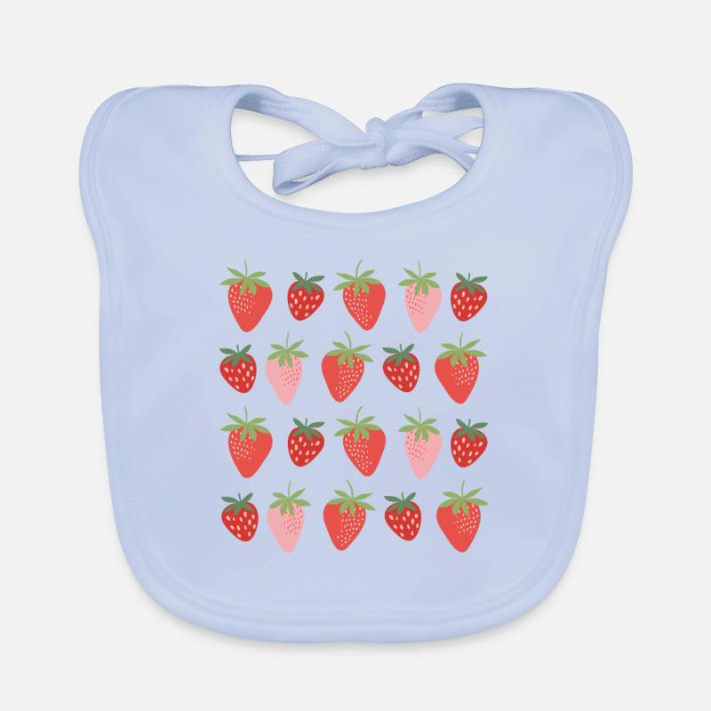 Fraises Bavoir bio Bébé