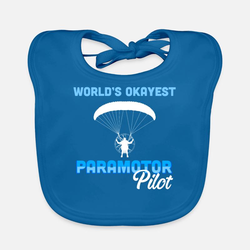 Paramotor Pilot Paragliding Paramotoring product Organic Baby Bibs