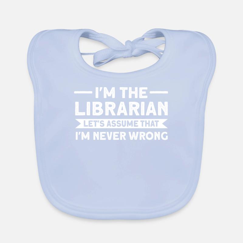 Library Library Gift Organic Baby Bibs