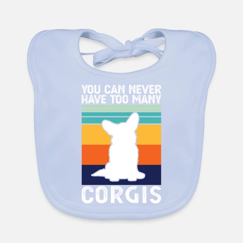 Corgi Rétro Corgi Cadeau Bavoir bio Bébé