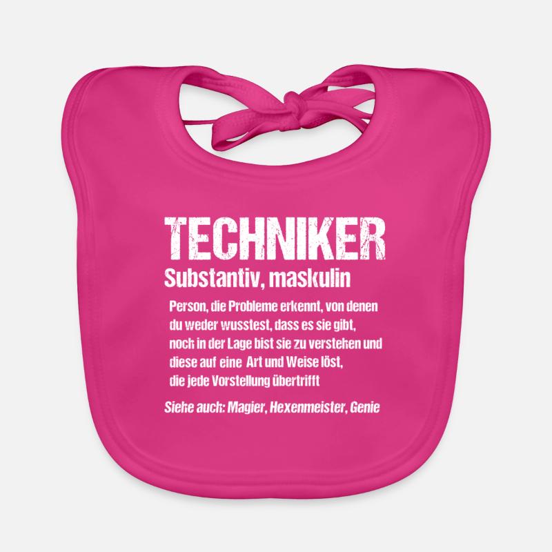Techniker Ingenieur Fachmann Technik Geschenk Baby Bio-Lätzchen