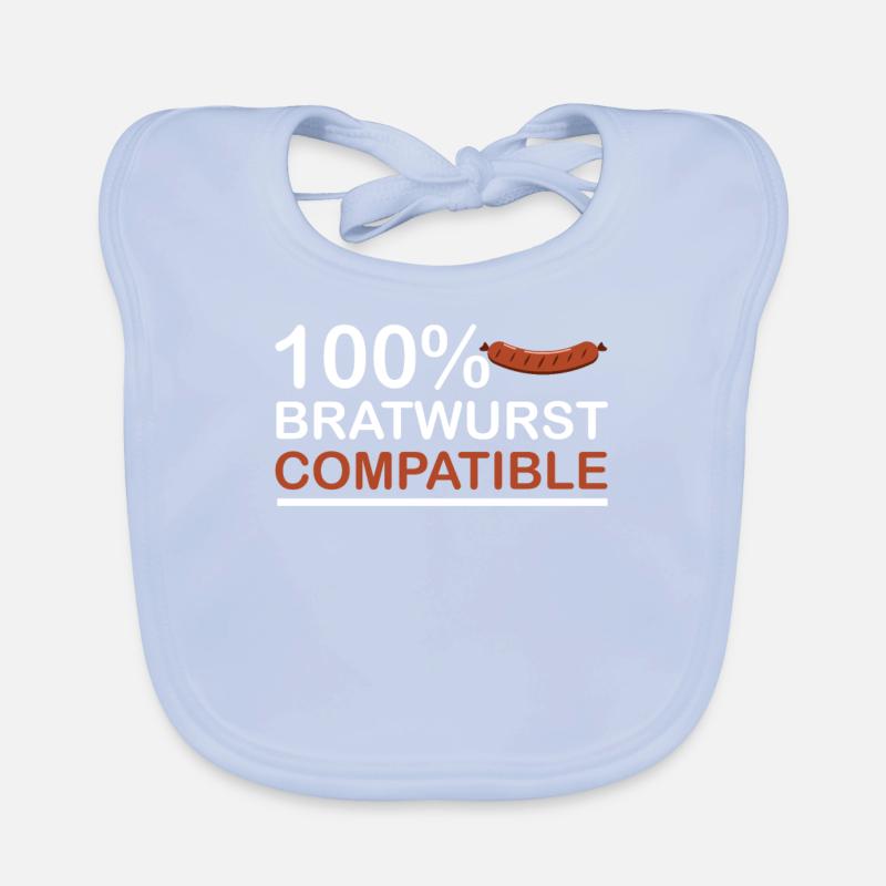 Bratwurst Organic Baby Bibs