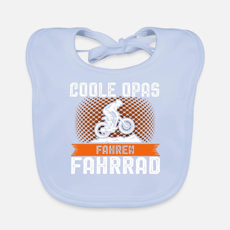 Fahrrad Radfahrer Opa Geschenk Baby Bio-Lätzchen