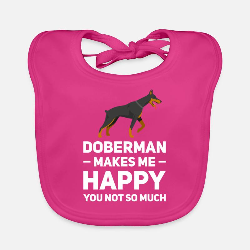 Dobermann Dobermann Geschenk Baby Bio-Lätzchen