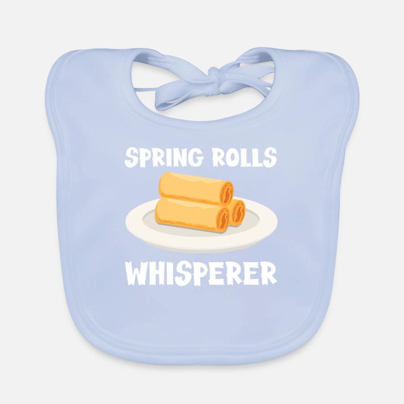 Frühlingsrollen Flüsterer Baby Bio-Lätzchen