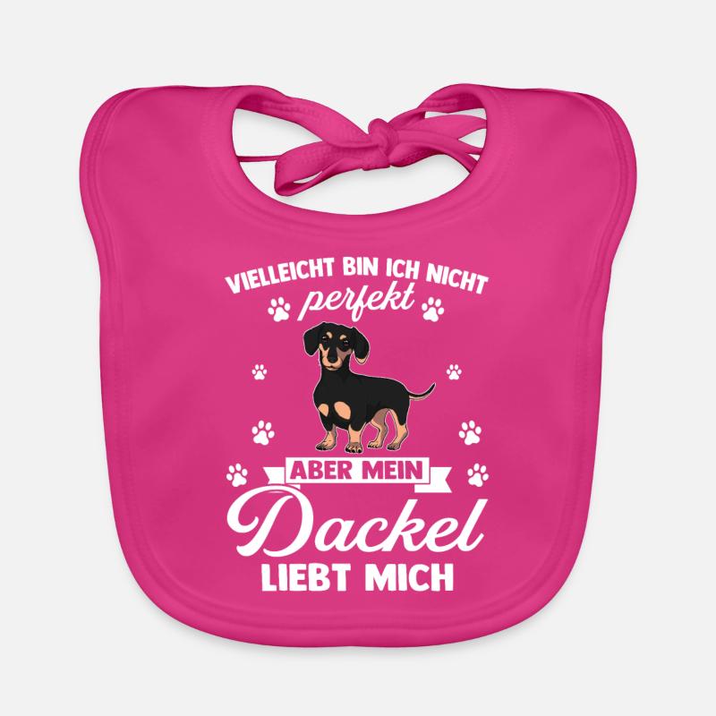 Dackel Dackel Geschenk Baby Bio-Lätzchen