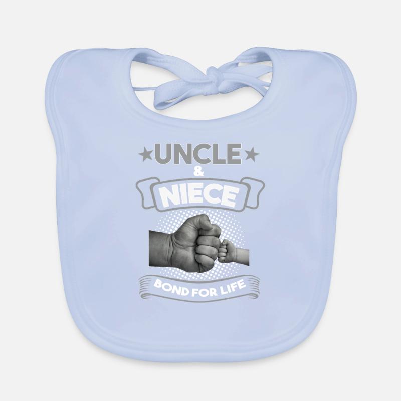 Uncle & Niece Uncle & Niece Gift Organic Baby Bibs